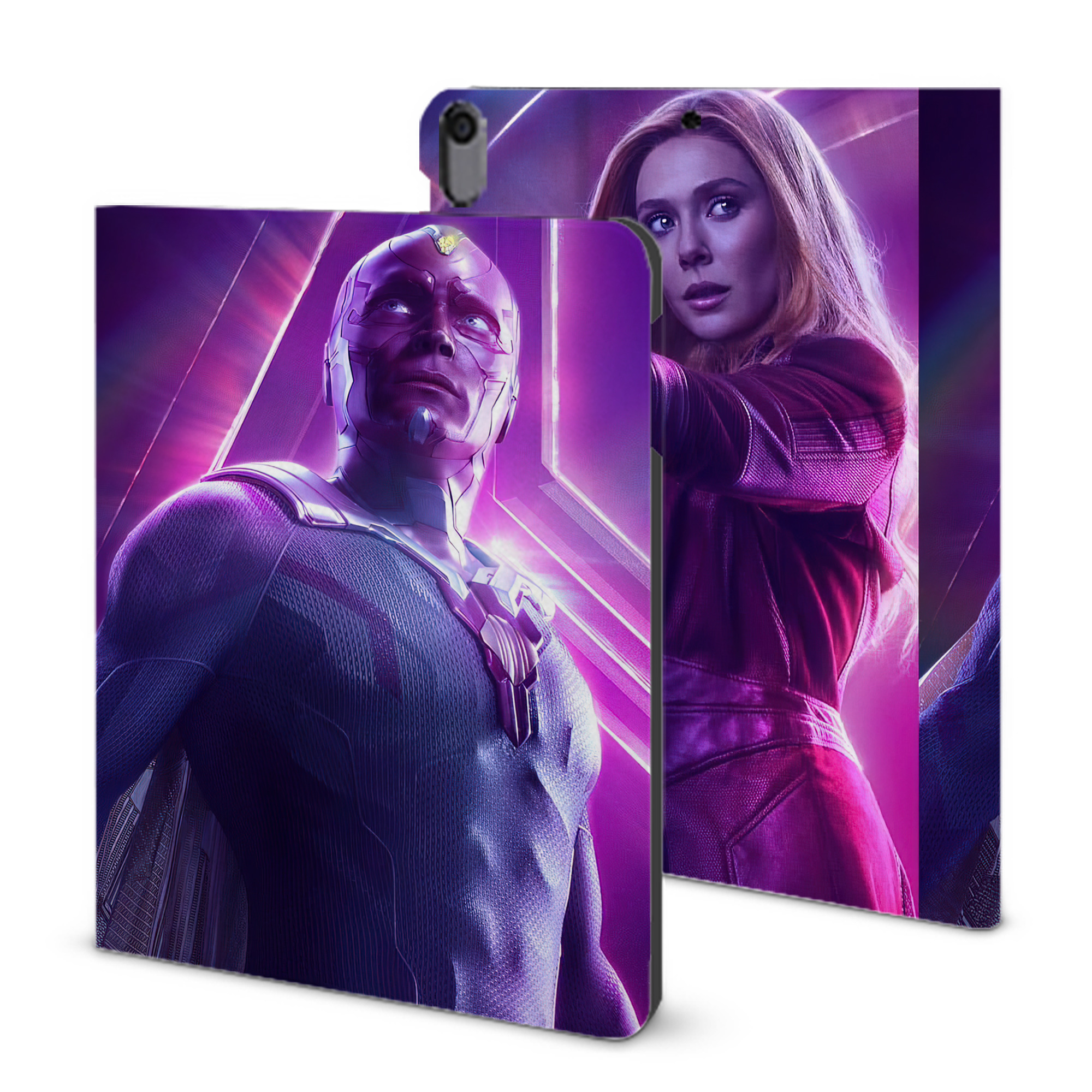（画像用） アベンジャーズ The Avengers IPad ケース ブック型 PUレザー TPU 耐衝撃 軽量 薄型 ペン収納なし 全面保護 IPad 各モデル対応